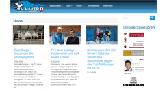 Desktop Screenshot of handball.tvhaever.de