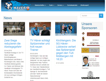 Tablet Screenshot of handball.tvhaever.de